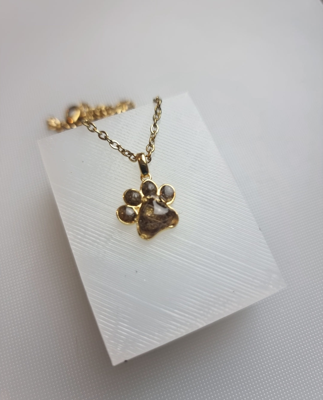 Paw Print Memorial Necklace