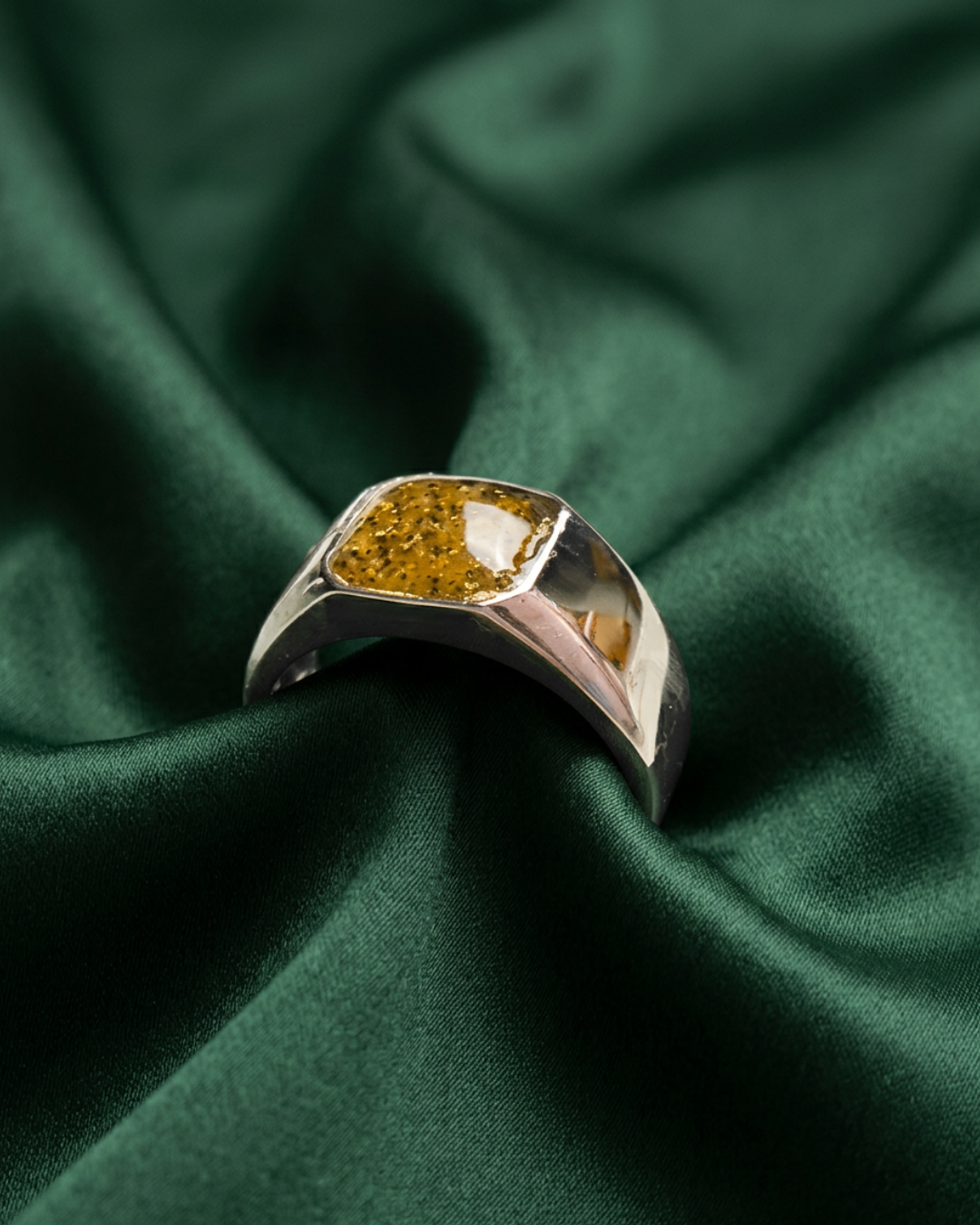 Mens Memorial Ring Sterling Silver